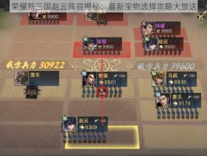 荣耀新三国赵云阵容揭秘：最新宝物选择攻略大放送