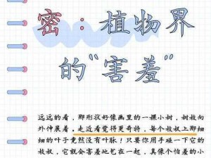 草丛里隐藏着什么秘密？为何它总能带给我们惊喜？怎样才能找到草丛里的秘密？