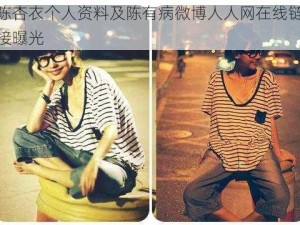 陈杏衣个人资料及陈有病微博人人网在线链接曝光