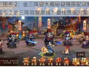 少年三国志 2：金三阵容大揭秘最强搭配攻略或少年三国志 2 金三阵容哪家强？最佳搭配方案在此