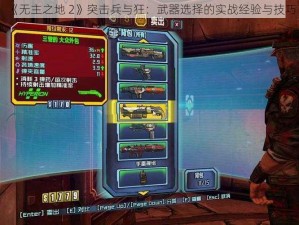 《无主之地 2》突击兵与狂：武器选择的实战经验与技巧