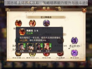 少年三国志暗金将养成攻略：策略培养能力提升与战斗进阶之道