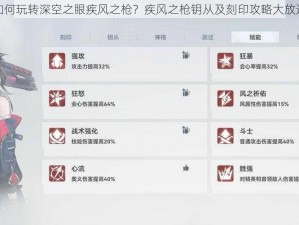 如何玩转深空之眼疾风之枪？疾风之枪钥从及刻印攻略大放送