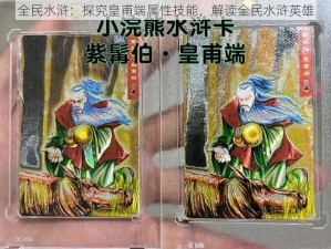 全民水浒：探究皇甫端属性技能，解读全民水浒英雄