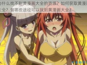 为什么找不到黄漫画大全的资源？如何获取黄漫画大全？有哪些途径可以找到黄漫画大全？