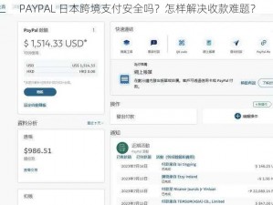 PAYPAL 日本跨境支付安全吗？怎样解决收款难题？