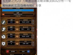 《火炬之光2》飞镖漂泊者攻略详解及BUG分析——专属玩家的实践指南与知识分享