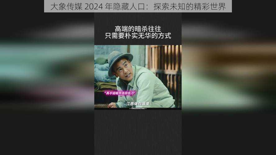 大象传媒 2024 年隐藏人口：探索未知的精彩世界