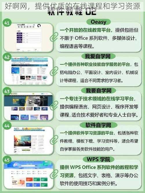好啊网，提供优质的在线课程和学习资源
