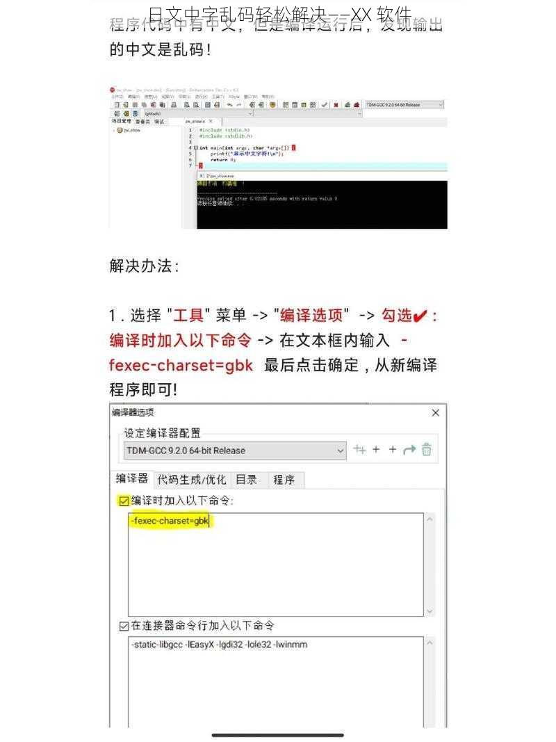 日文中字乱码轻松解决——XX 软件