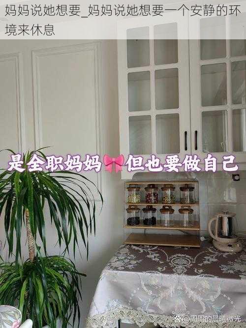 妈妈说她想要_妈妈说她想要一个安静的环境来休息