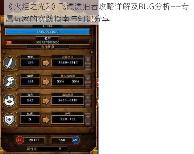 《火炬之光2》飞镖漂泊者攻略详解及BUG分析——专属玩家的实践指南与知识分享