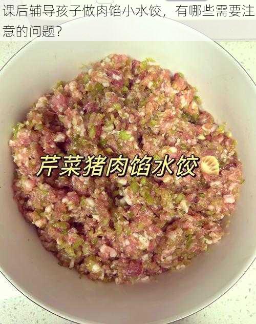 课后辅导孩子做肉馅小水饺，有哪些需要注意的问题？