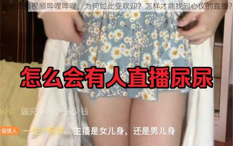 美女直播视频哔哩哔哩，为何如此受欢迎？怎样才能找到心仪的直播？