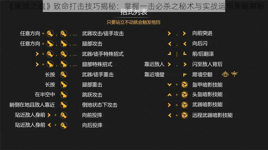 《黑暗之魂》致命打击技巧揭秘：掌握一击必杀之秘术与实战运用策略解析