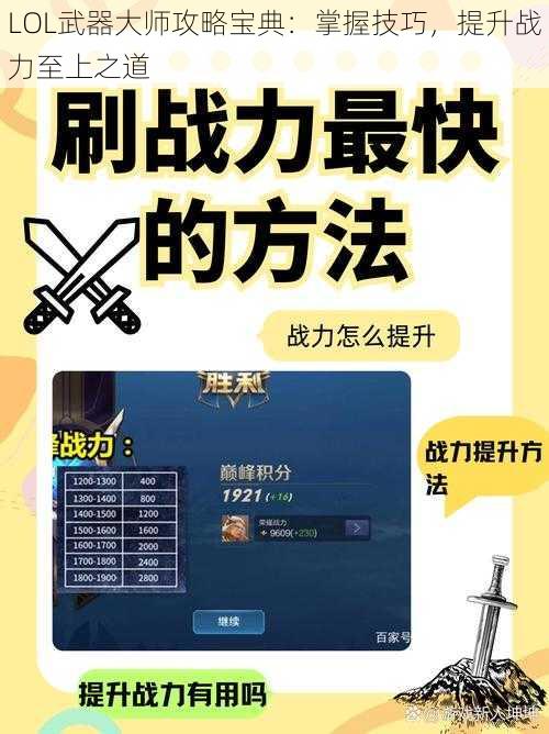 LOL武器大师攻略宝典：掌握技巧，提升战力至上之道