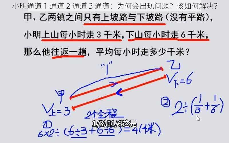 小明通道 1 通道 2 通道 3 通道：为何会出现问题？该如何解决？