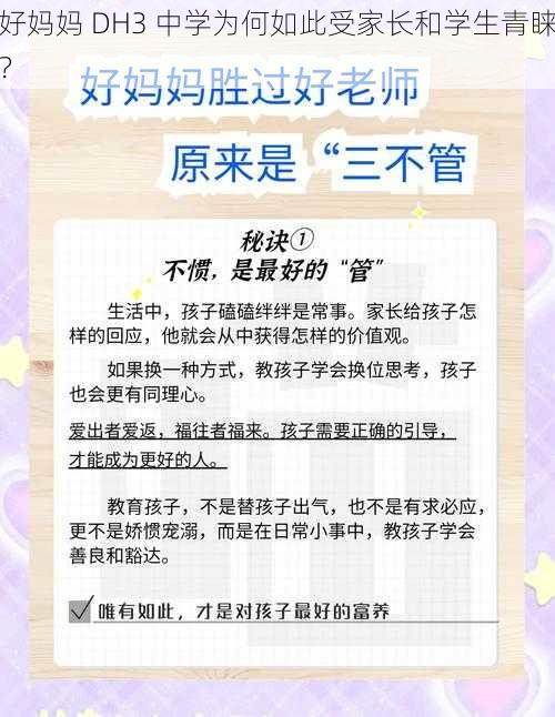 好妈妈 DH3 中学为何如此受家长和学生青睐？