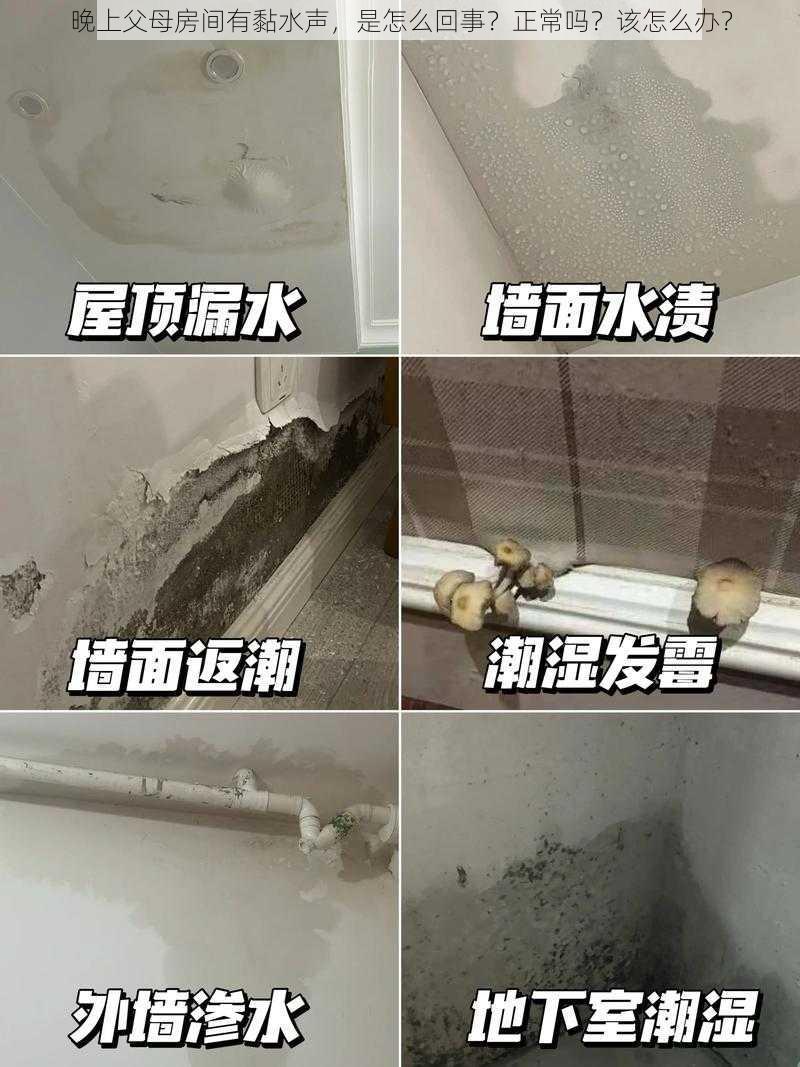 晚上父母房间有黏水声，是怎么回事？正常吗？该怎么办？