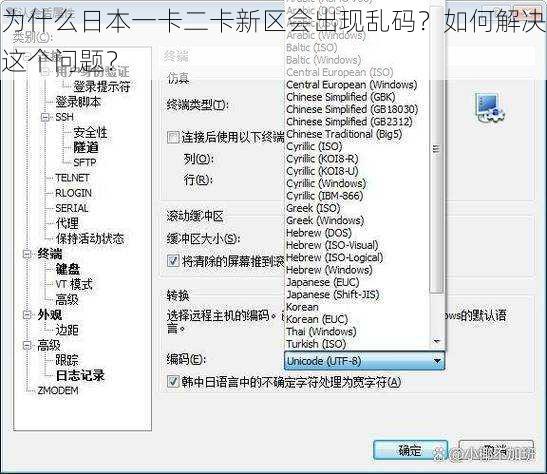 为什么日本一卡二卡新区会出现乱码？如何解决这个问题？