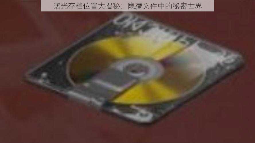 曙光存档位置大揭秘：隐藏文件中的秘密世界