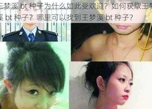 王梦溪 bt 种子为什么如此受欢迎？如何获取王梦溪 bt 种子？哪里可以找到王梦溪 bt 种子？