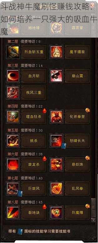 斗战神牛魔刷怪赚钱攻略：如何培养一只强大的吸血牛魔