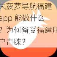 大菠萝导航福建 app 能做什么？为何备受福建用户青睐？