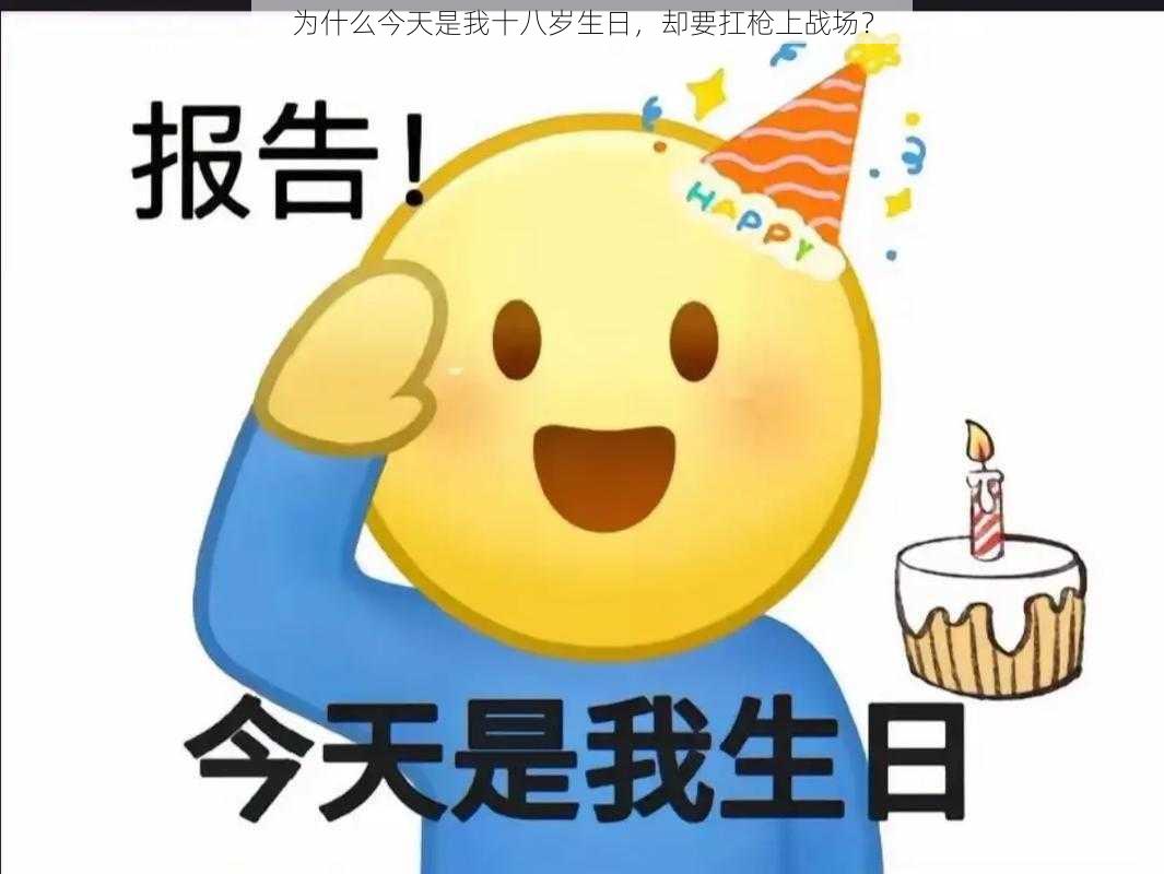 为什么今天是我十八岁生日，却要扛枪上战场？