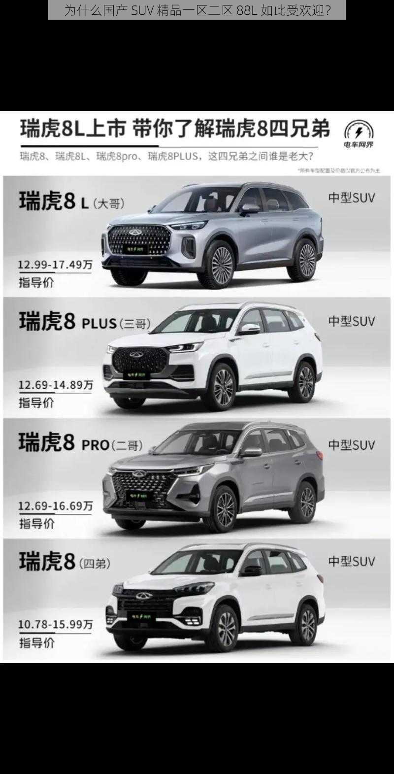 为什么国产 SUV 精品一区二区 88L 如此受欢迎？