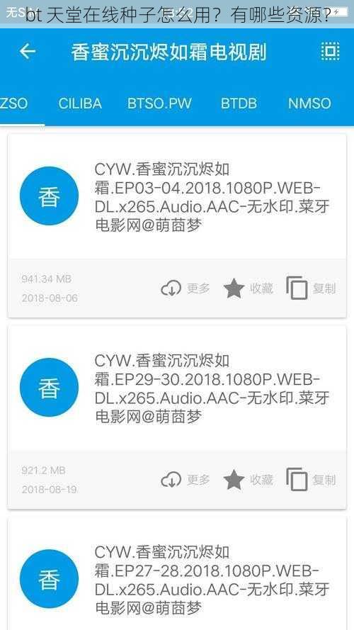 bt 天堂在线种子怎么用？有哪些资源？