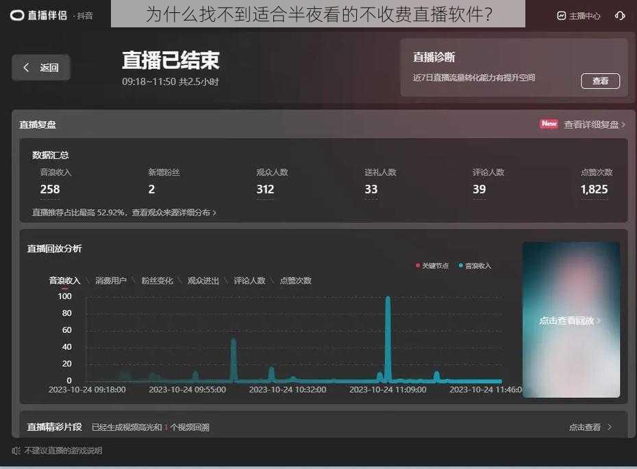 为什么找不到适合半夜看的不收费直播软件？