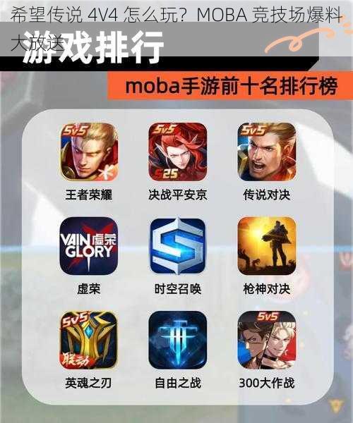 希望传说 4V4 怎么玩？MOBA 竞技场爆料大放送