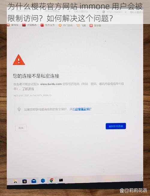 为什么樱花官方网站 immone 用户会被限制访问？如何解决这个问题？