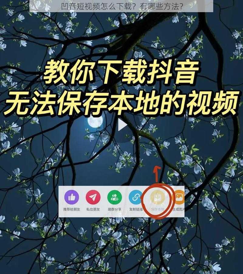 凹音短视频怎么下载？有哪些方法？