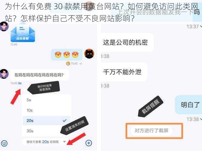 为什么有免费 30 款禁用黄台网站？如何避免访问此类网站？怎样保护自己不受不良网站影响？