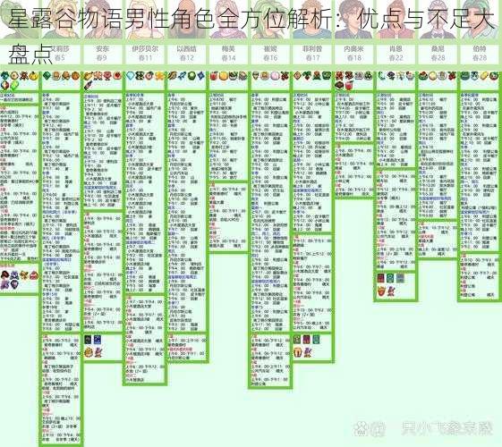 星露谷物语男性角色全方位解析：优点与不足大盘点