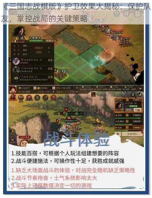 《三国志战棋版》护卫效果大揭秘：保护队友，掌控战局的关键策略